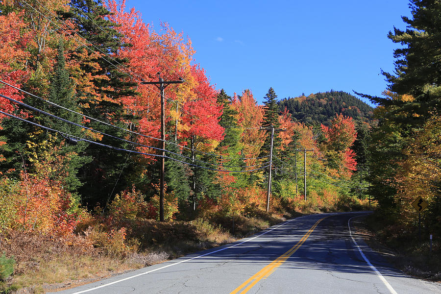 Autumn Roads in Franconia Photograph by White Mountain Images