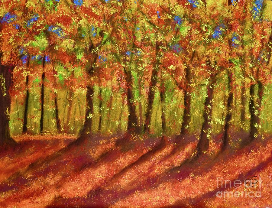 Autumn Shadows Pastel by Barrie Stark