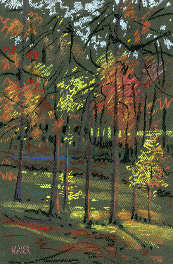 Autumn Foliage Painting - Autumn Shadows by Donald Maier Autumn Foliage Painting - Autumn Shadows by Donald Maier