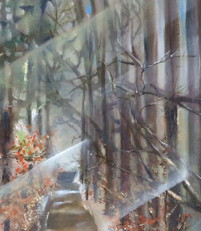 Tree Painting - Autumn Snow by Jennifer Buerkle