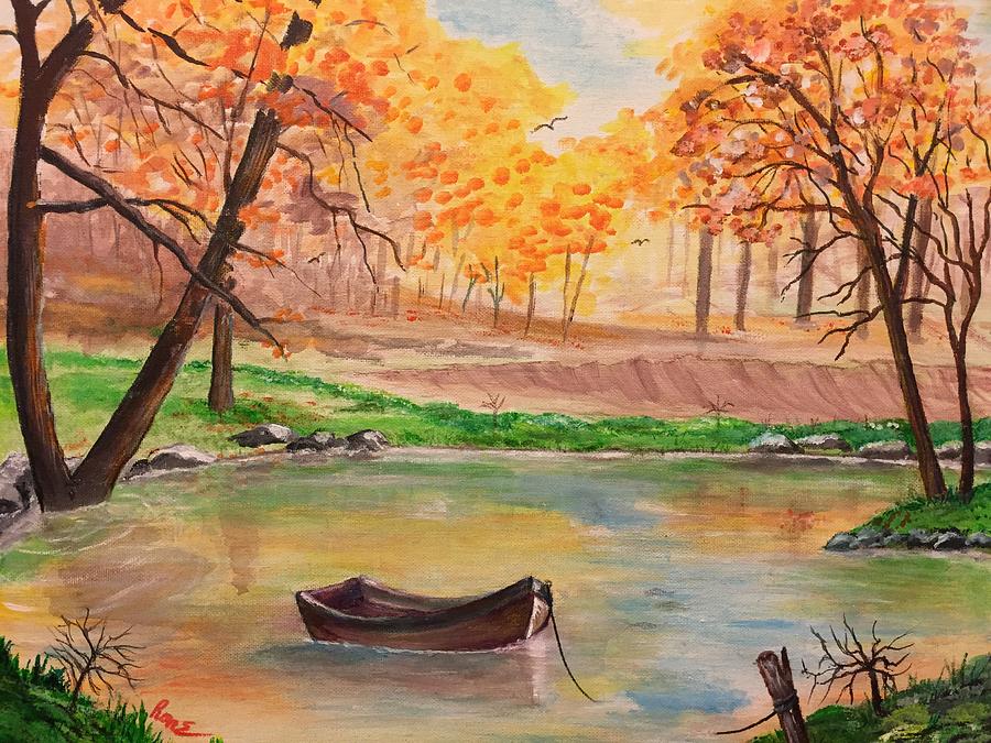 Autumn Solitude Painting by Ronnie Egerton