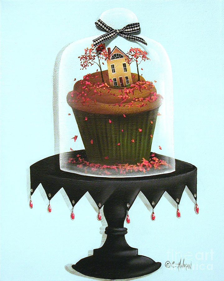 Autumn Spice Cupcake Painting by Catherine Holman