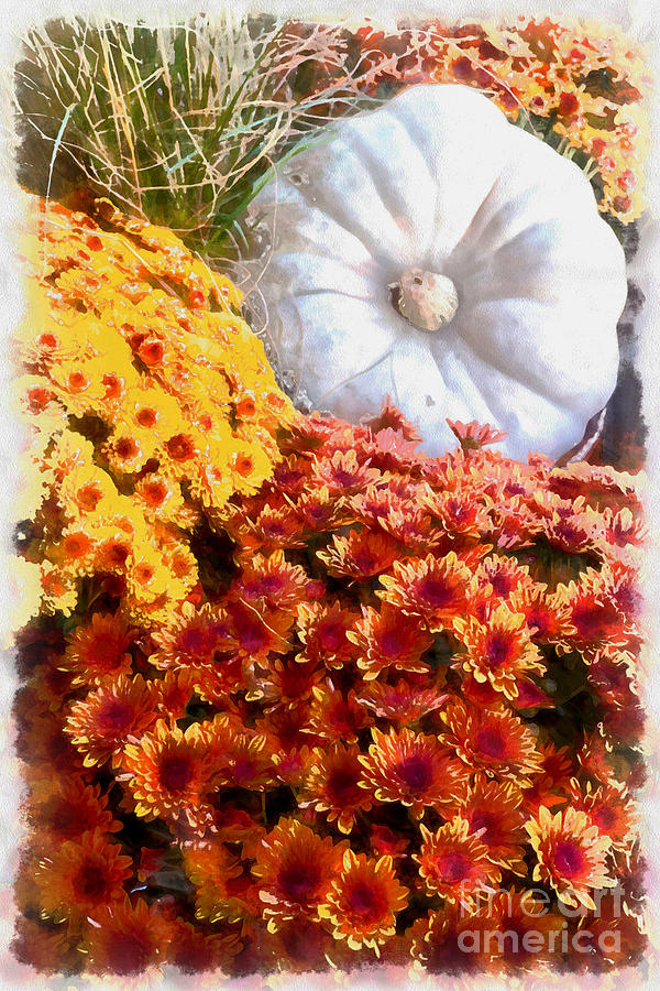 Fall Painting - Autumn Splendor Still Life by Edward Fielding