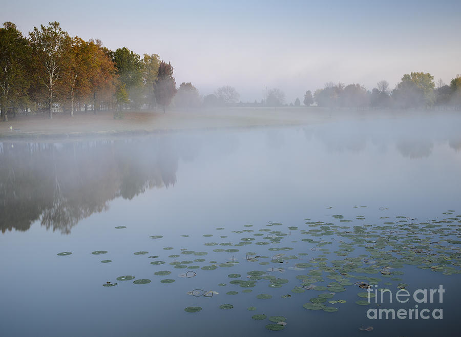 Autumn Steam at East Lake Photograph by Tamara Becker