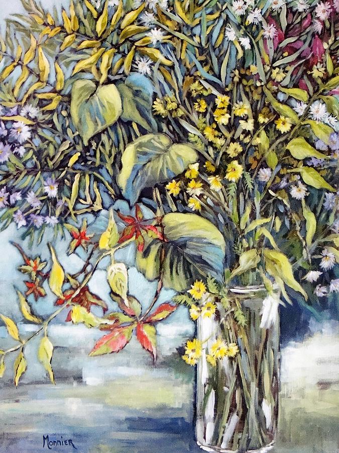 Bouquet Painting - Autumn Still Life by Cathy MONNIER Bouquet Painting - Autumn Still Life by Cathy MONNIER