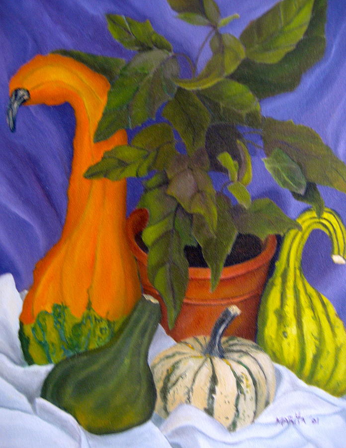 Fall Painting - Autumn Still Life by Marita McVeigh