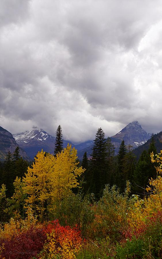 Autumn Storm Clouds Over Glacial Mountains  Photograph by Tracey Vivar