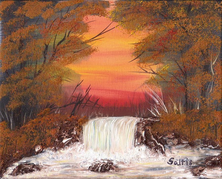 Autumn Stream Painting by Jim Saltis