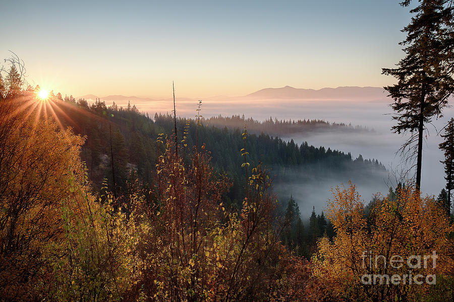 Autumn sunrise Photograph by Idaho Scenic Images Linda Lantzy