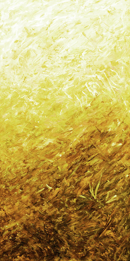 Abstract Digital Art - Autumn Sunrise - Lemon by Julie Turner