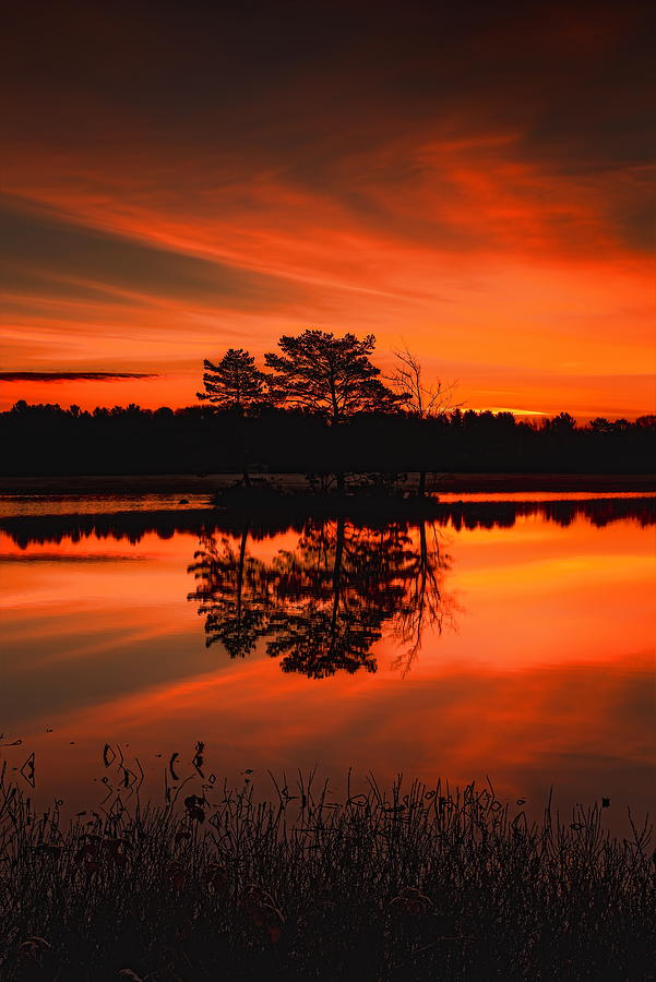 Autumn Sunrise Over Boom Lake Photograph by Dale Kauzlaric