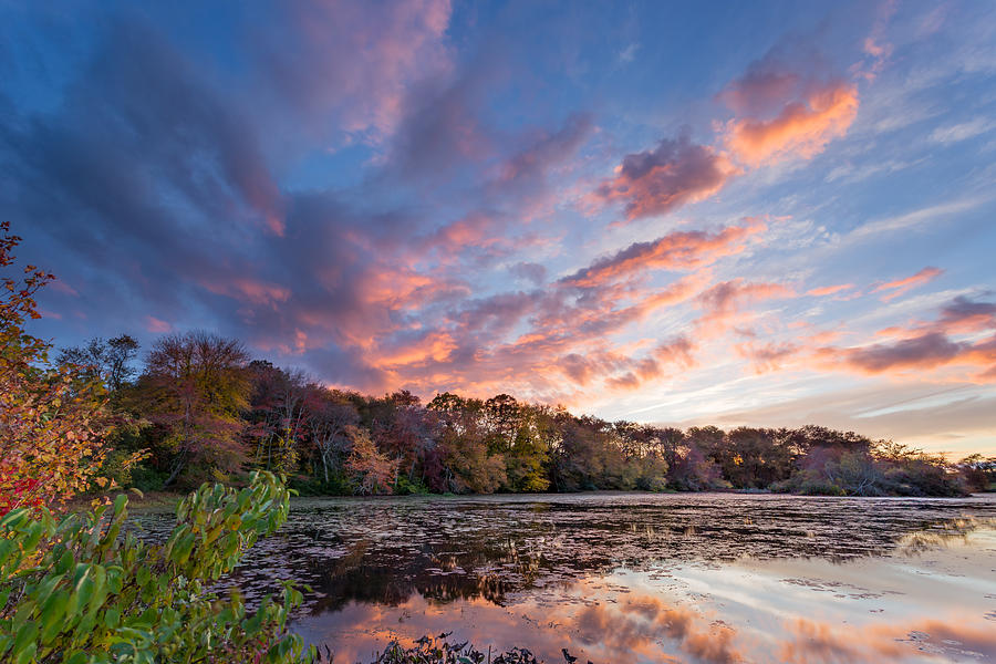 Autumn Sunset Photograph by Bryan Bzdula