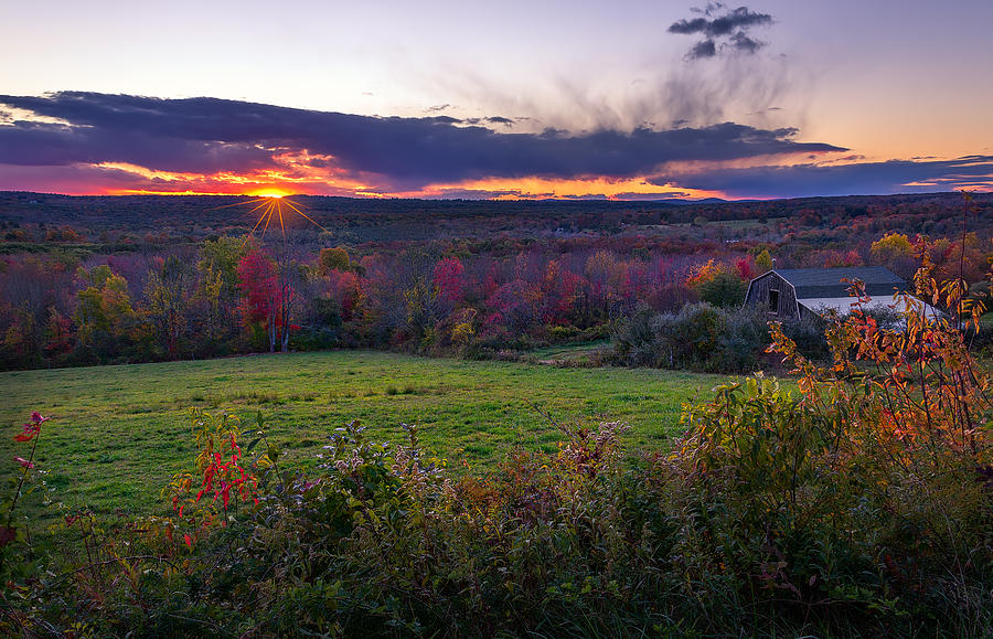 Autumn Sunset Photograph
