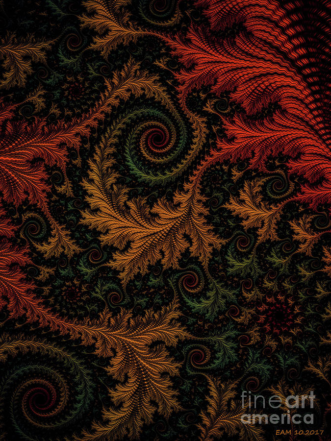 Autumn Tapestry  Digital Art by Elizabeth McTaggart