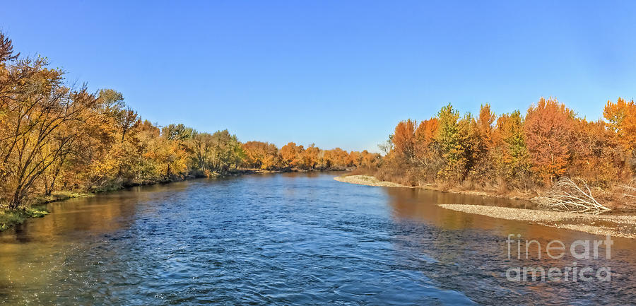 Autumn Tones On The Payette River Photograph by Robert Bales