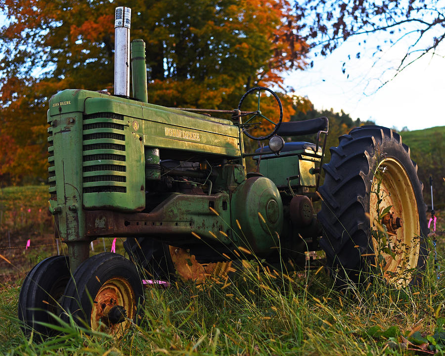 Autumn Tractor Reading VT Vermont Photograph by Toby McGuire
