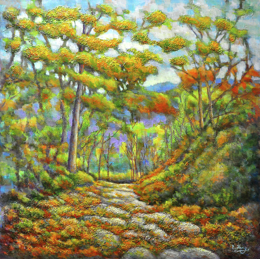Autumn Trail Painting by Eileen  Fong