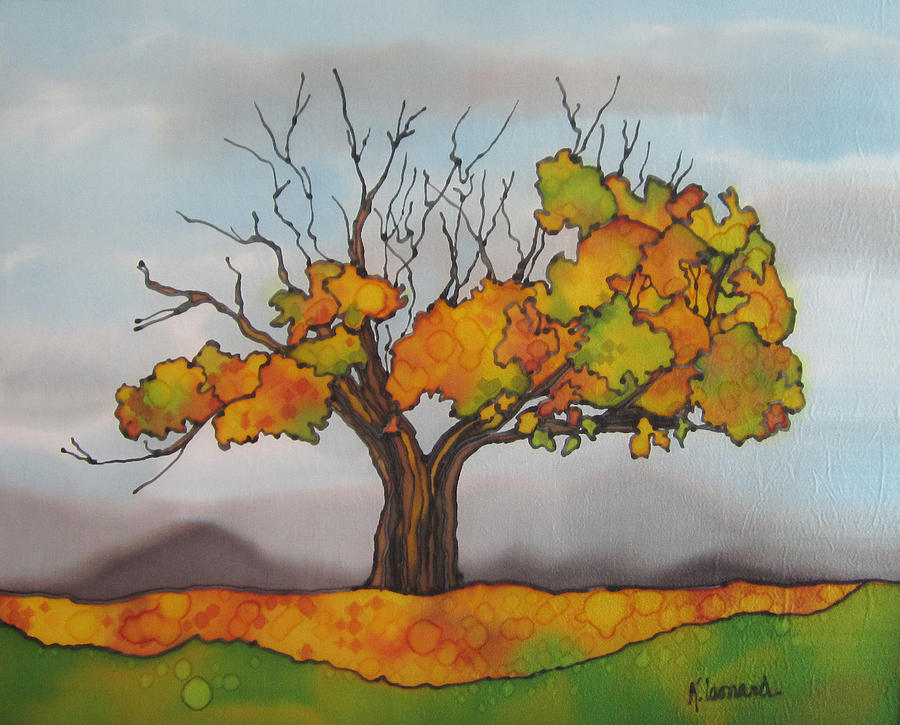 Tree Painting - Autumn Tree by Karen Leonard