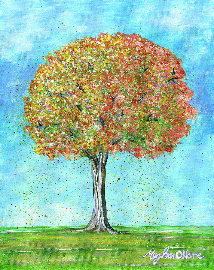 Autumn Tree Painting by Meghan OHare