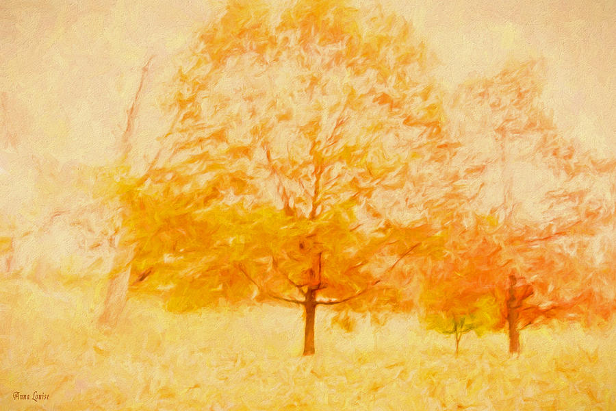 Autumn Trees Abstract Photograph by Anna Louise