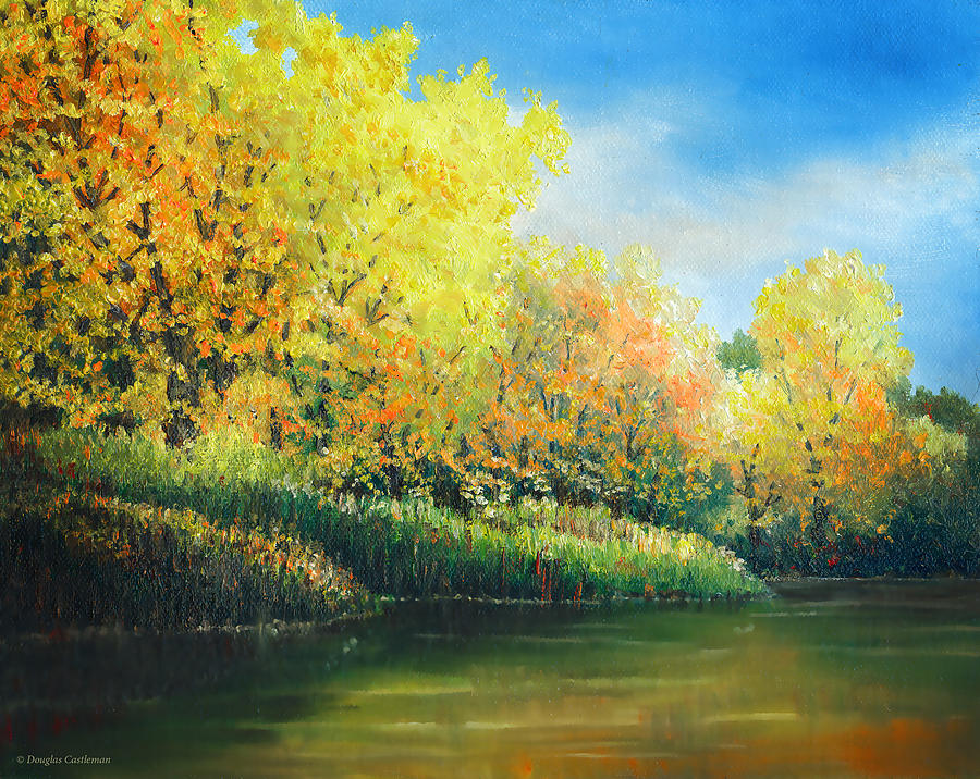 Autumn Trees Painting by Douglas Castleman