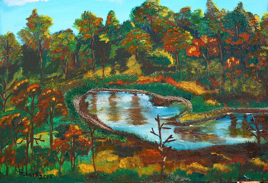 Autumn Trees in Virginia Painting by Jimmy Clark Autumn Trees in Virginia Painting by Jimmy Clark