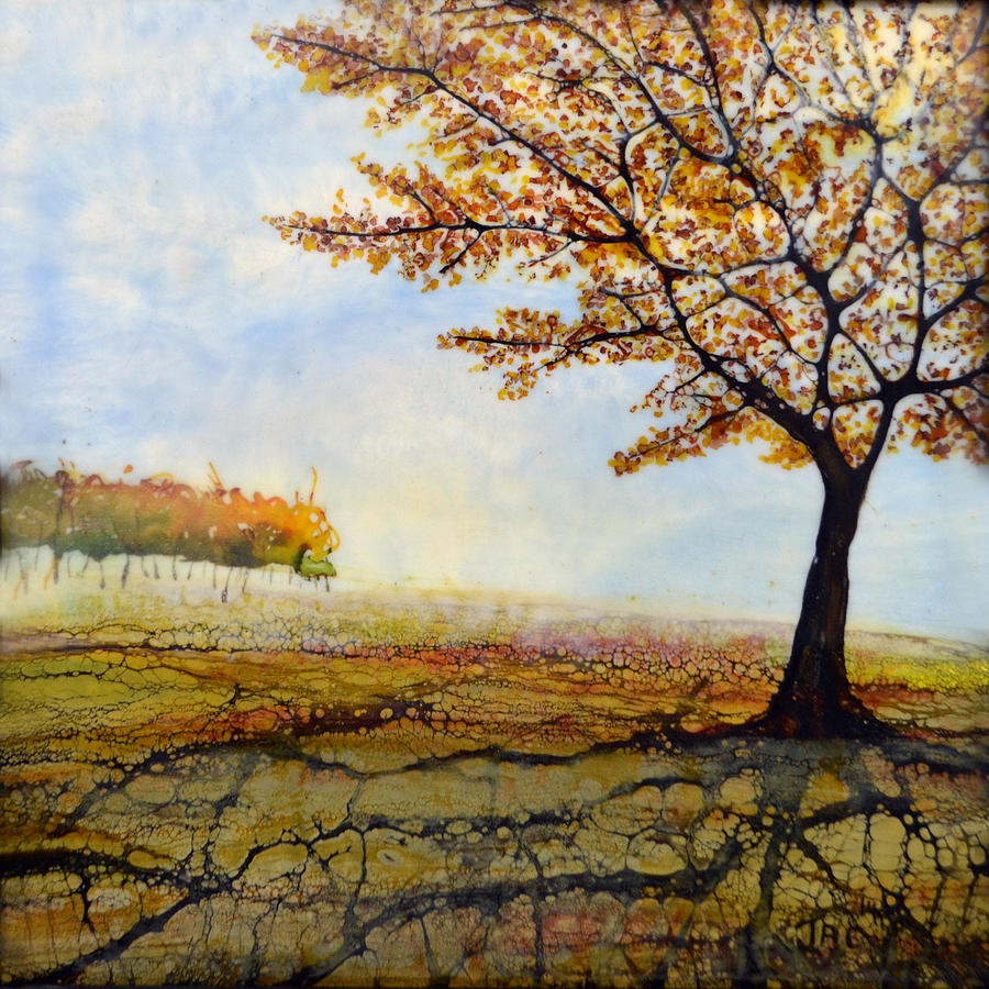 Tree Painting - Autumn Trees by Jennifer  Creech