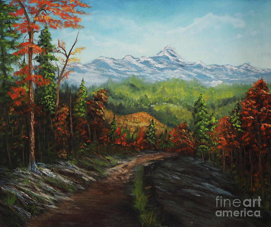 Autumn Valley Painting by Poonam Bora - Fine Art America