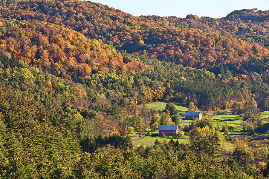 Autumn Valley View Photograph by Alan L Graham