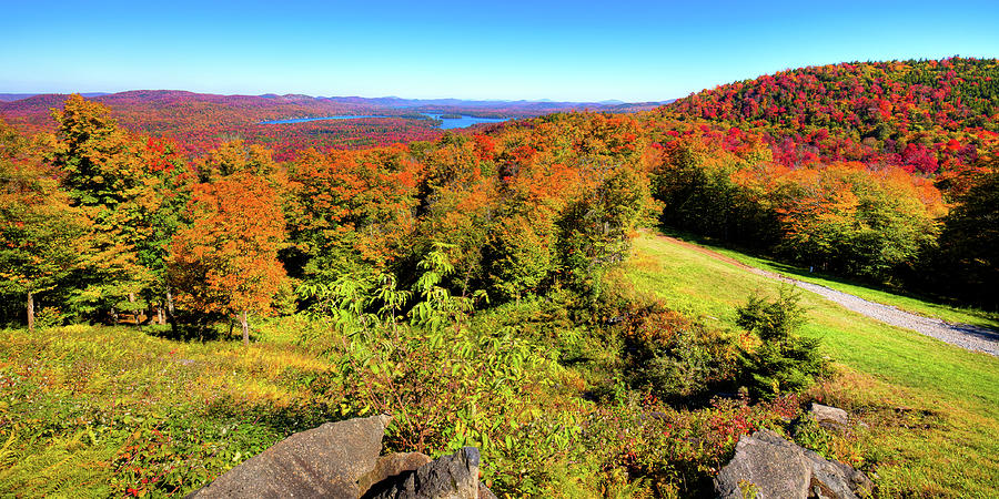 Autumn View from McCauley Mountain Photograph by David Patterson