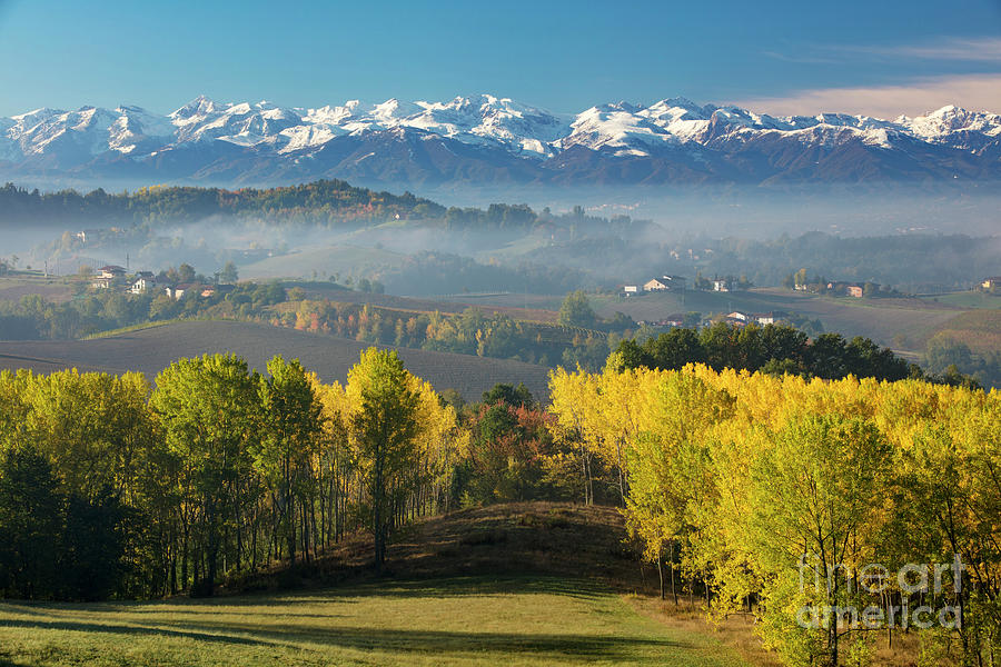 Autumn view in Piemonte Photograph by Brian Jannsen
