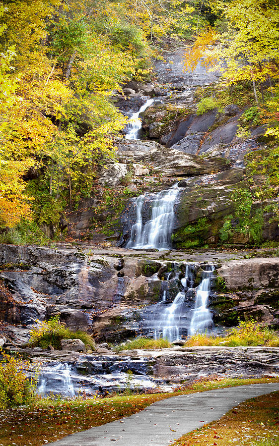 Autumn Waterfall Photograph by Brian Caldwell