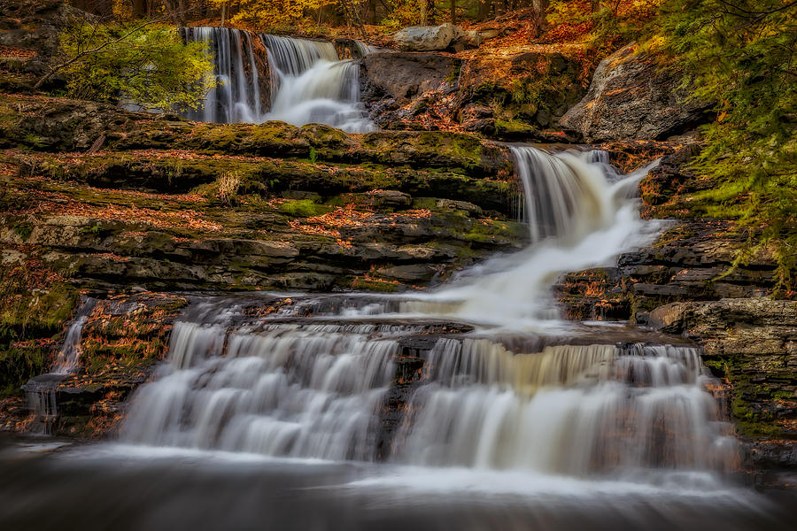 Autumn Waterfalls Photograph by Susan Candelario