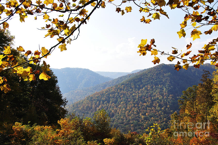 Fall Photograph - Autumn West Virginia Mountains by Thomas R Fletcher