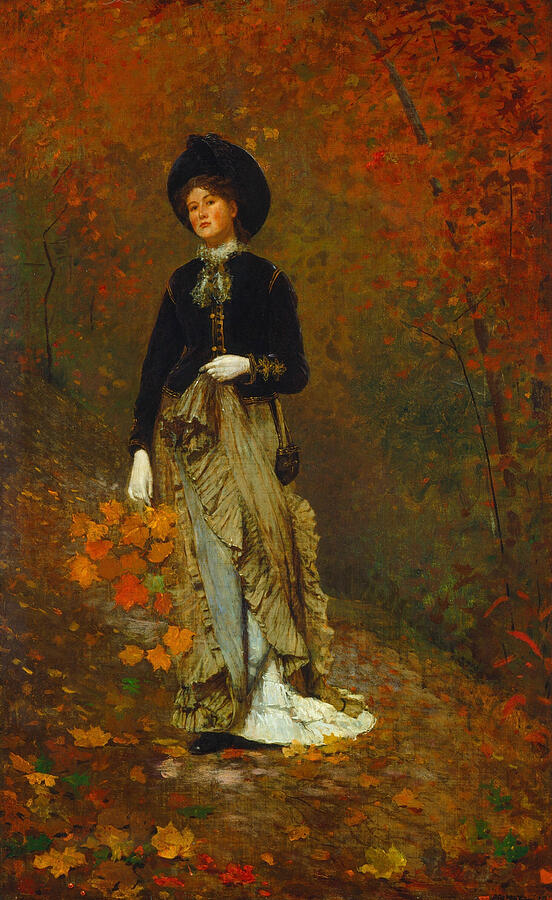 Autumn, from 1877 Painting by Winslow Homer