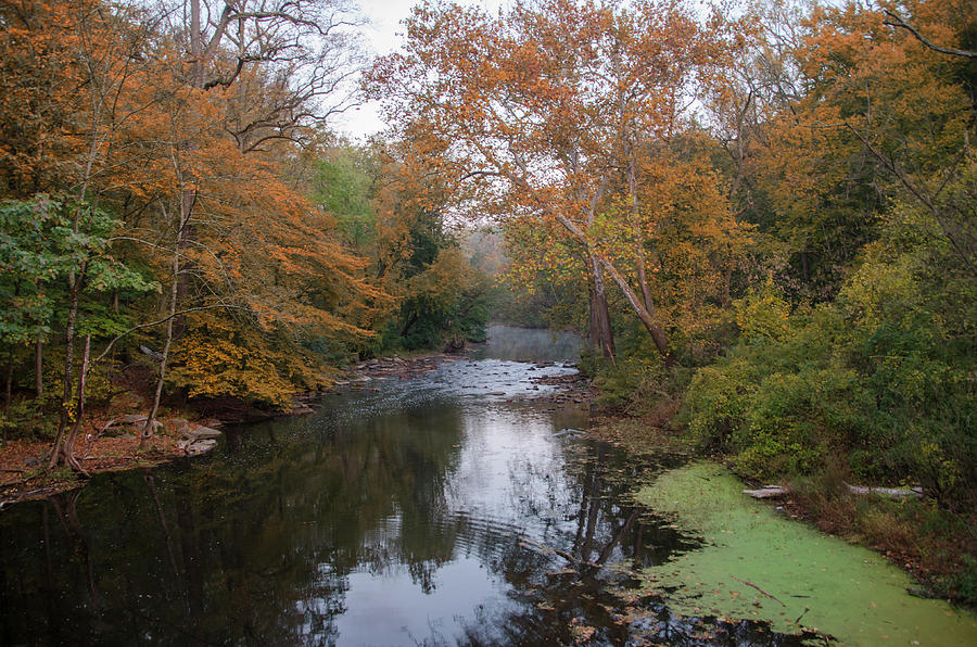Autumn - Wissahickon Creek - Philadelphia Photograph by Bill Cannon