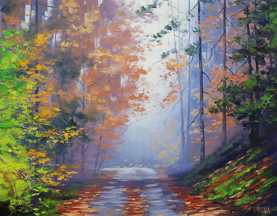 Fall Painting - Autumn Woods by Graham Gercken