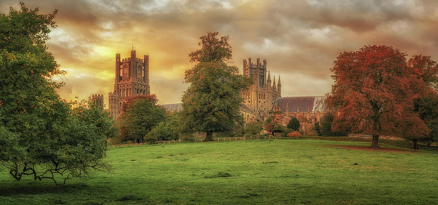Fall Photograph - Autumnal Cathedral Sunset by James Billings