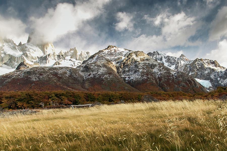 Mountain Photograph - Autumnal Fields by Ryan Weddle