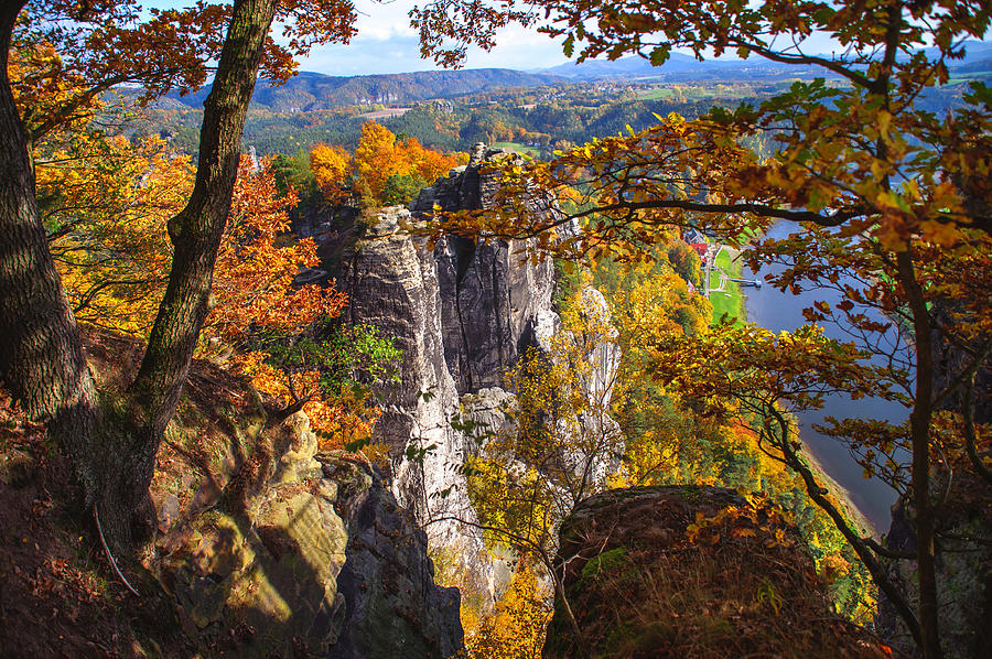 Autumnal Frame. Saxon Switzerland Photograph by Jenny Rainbow