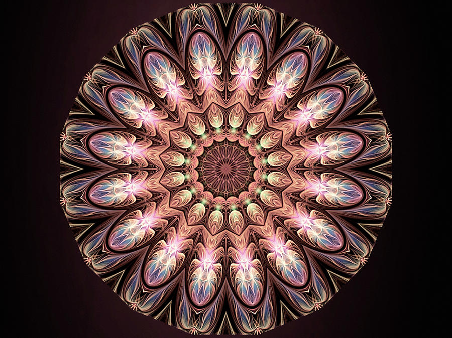 Autumnal Mandala Digital Art by Susan Maxwell Schmidt