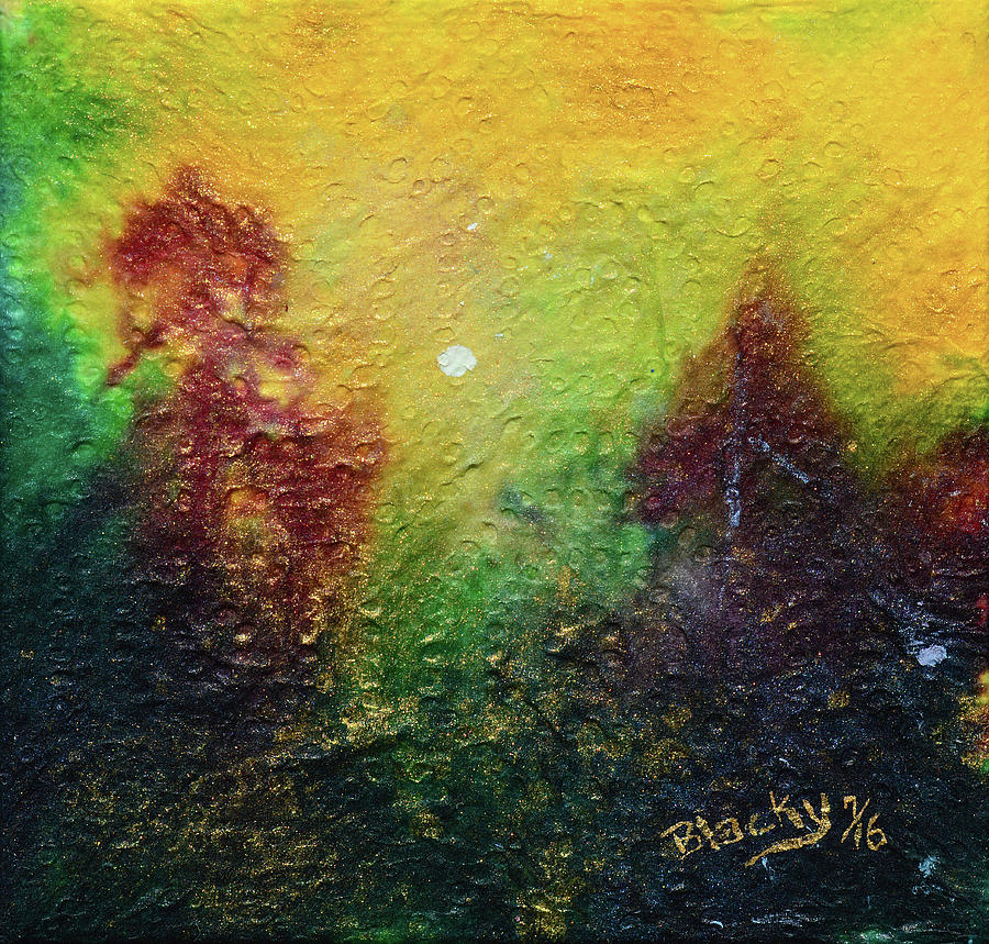 Tree Painting - Autumnal Mystery by Donna Blackhall