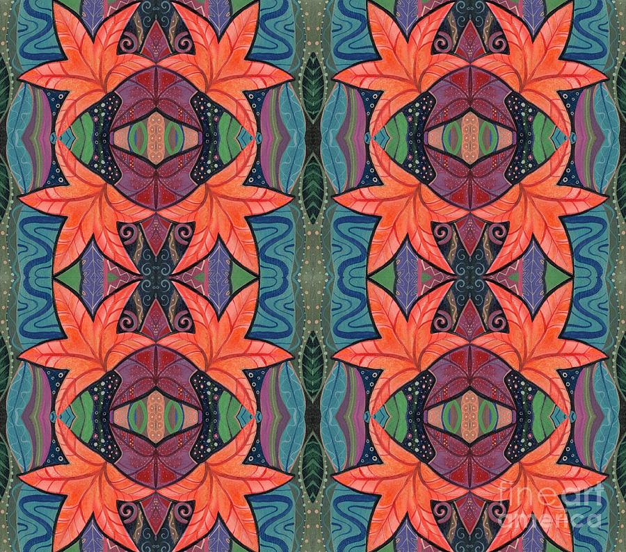 Autumnal Symmetry Arrangement Digital Art by Helena Tiainen