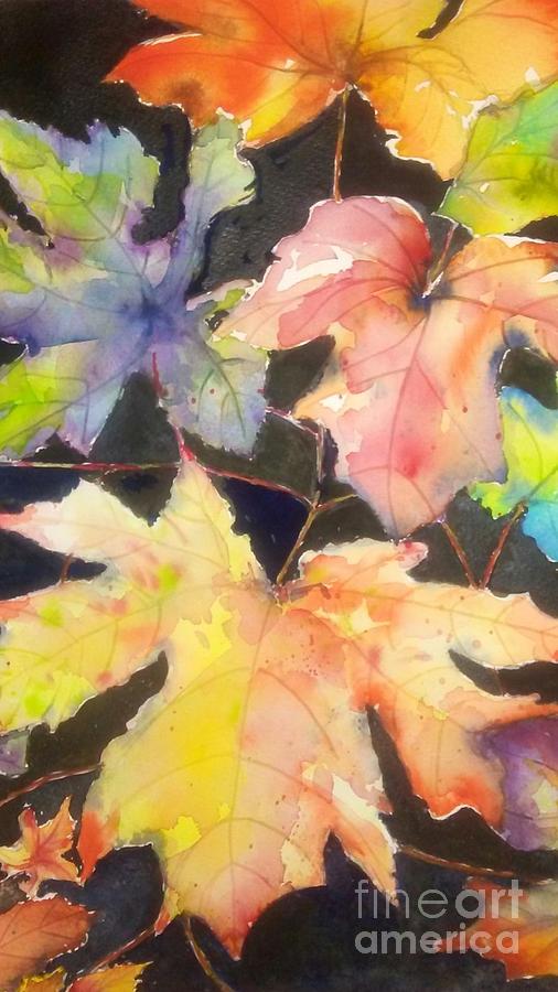 Autumns Last Dance Painting by Susan Blackaller-Johnson