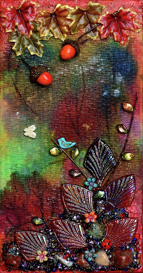 Autumns Song Mixed Media by Donna Blackhall