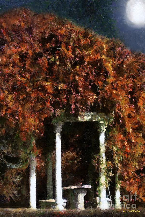 Autumns Temple Painting by RC DeWinter