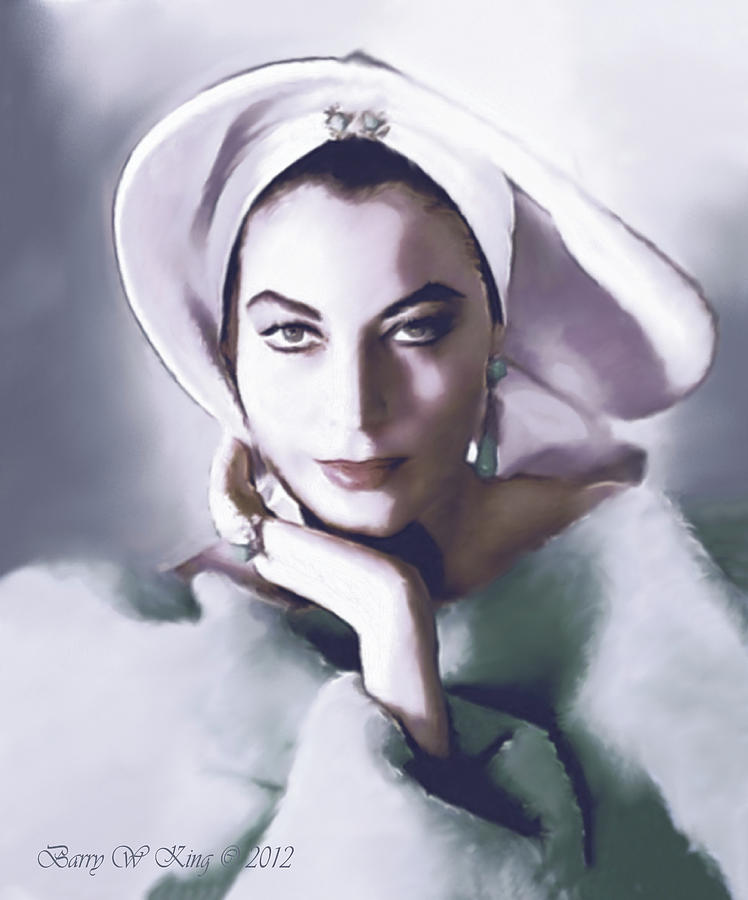 Ava Gardner Digital Art By Barry King Fine Art America