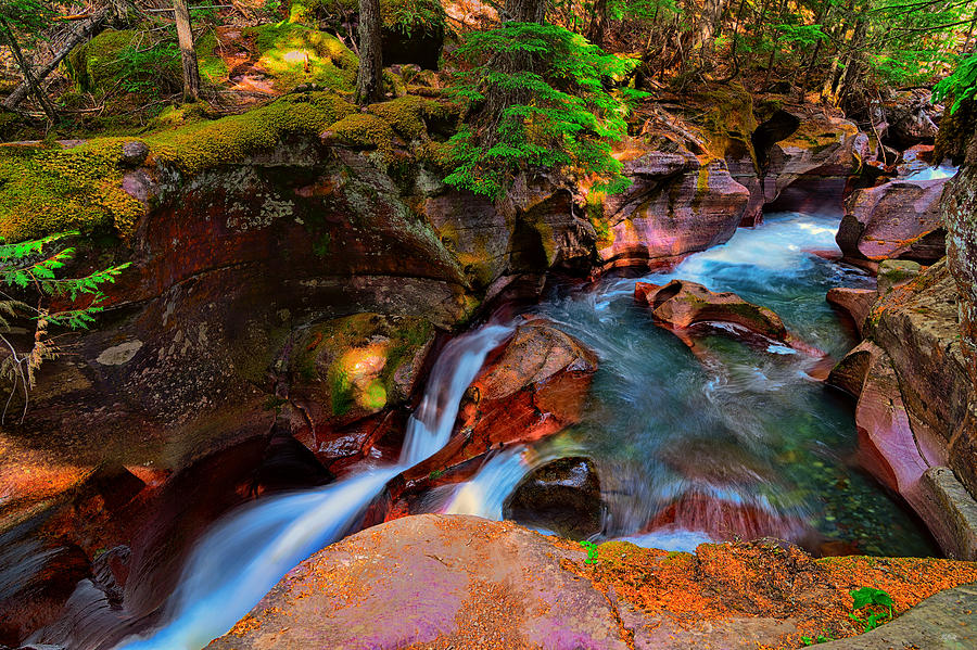 Avalanche Creek Photograph by Greg Norrell