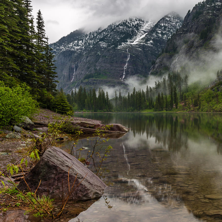 Avalanche Lake Photograph by Gary Migues