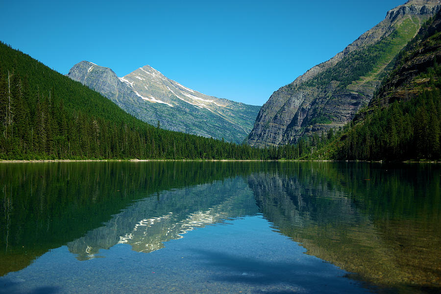 Glacier National Park Photograph - Avalanche lake by Jeff Swan